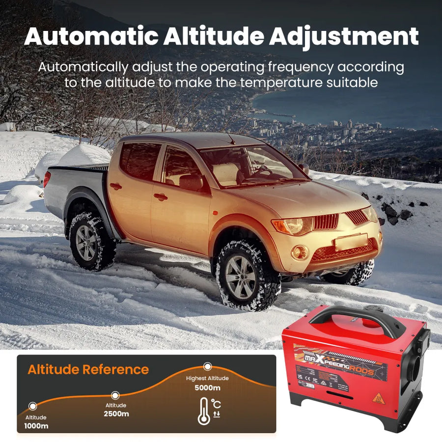 Bluetooth 8 kW Diesel Lämmitin + hätäakku­käynnistys