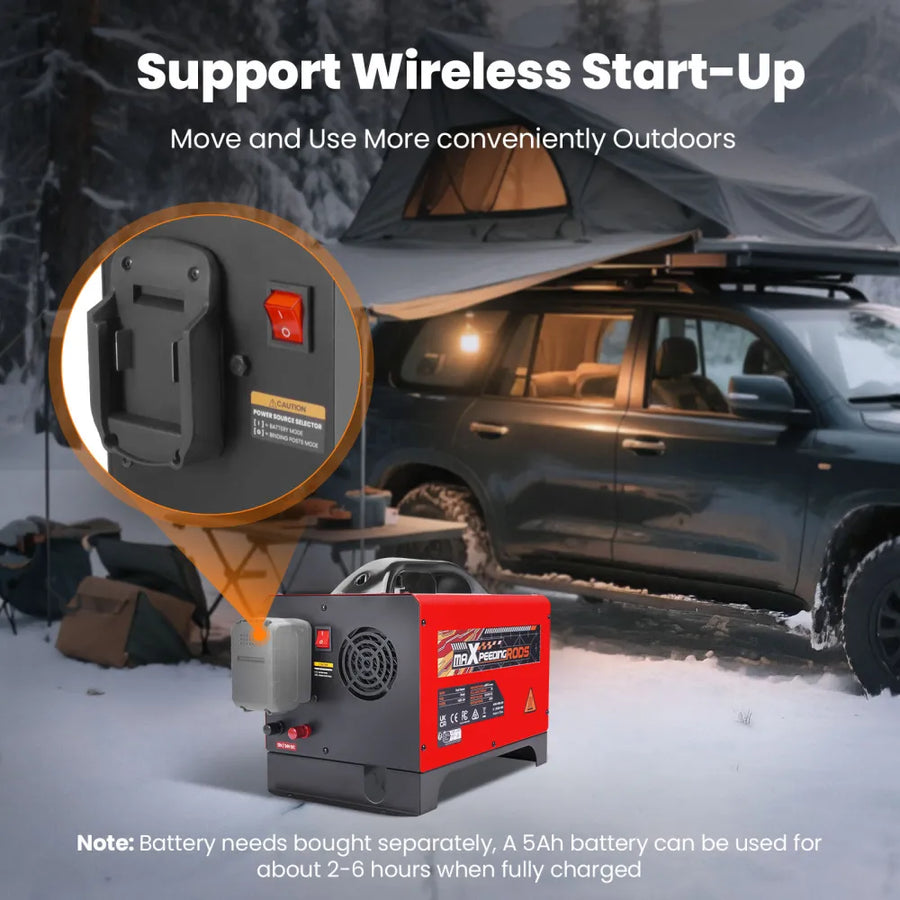 Bluetooth 8 kW Diesel Lämmitin + hätäakku­käynnistys