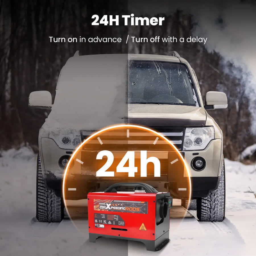 Bluetooth 8 kW Diesel Lämmitin + hätäakku­käynnistys