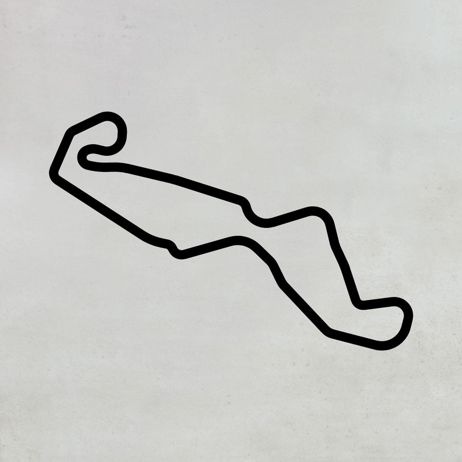 Assen-ratakilpi - Puiset seinäkoristeet (45 cm)
