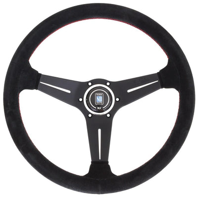 Nardi Deep Corn Ratti, Mokkanahka, Mustat Puolat, Punainen Tikkaus, 75 mm Syvyys, Ø35 cm
