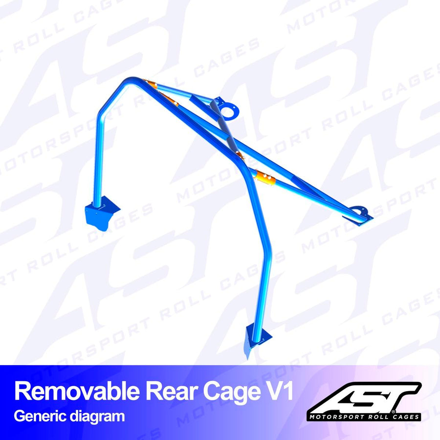 AST Rollcages V1 irroitettava pultattava takaosan turvakaari Toyota Aristo