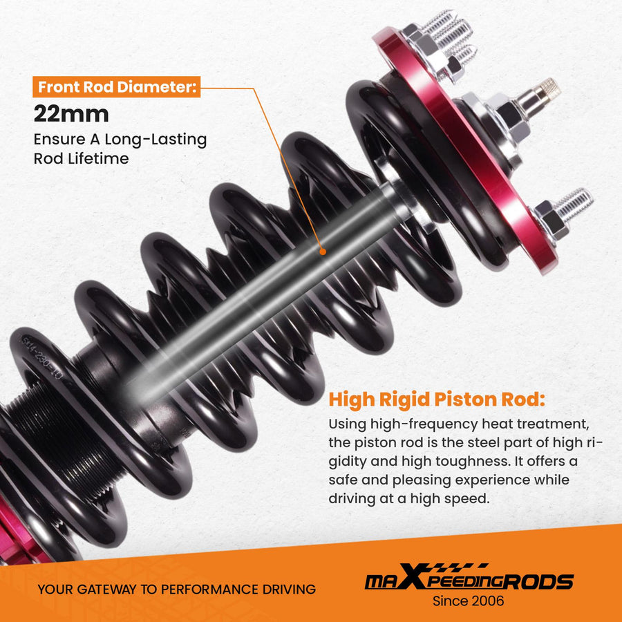 Säädettävä coilover-alustasarja, Honda Accord 1998-2003, Acura TL, CL