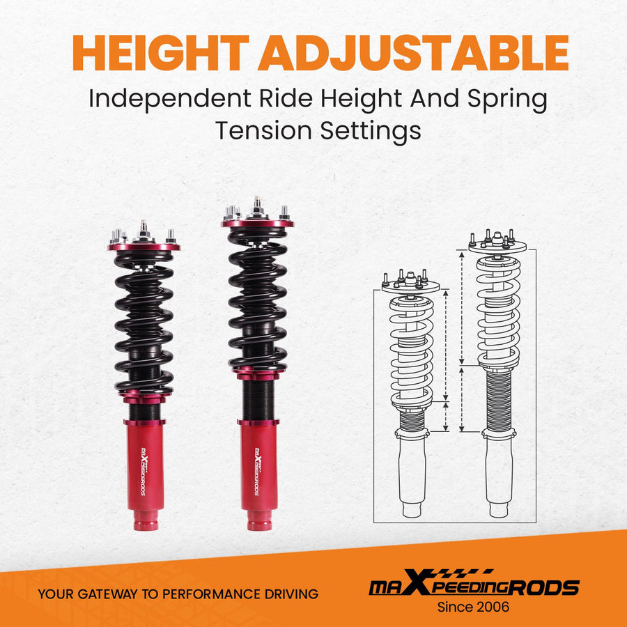 Säädettävä coilover-alustasarja, Honda Accord 1998-2003, Acura TL, CL