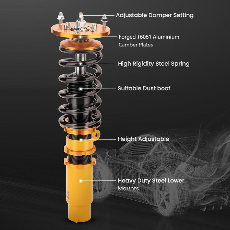 BMW E46 3-sarja 1998-2006 325i, 330i Säädettävä coilover-alustasarja