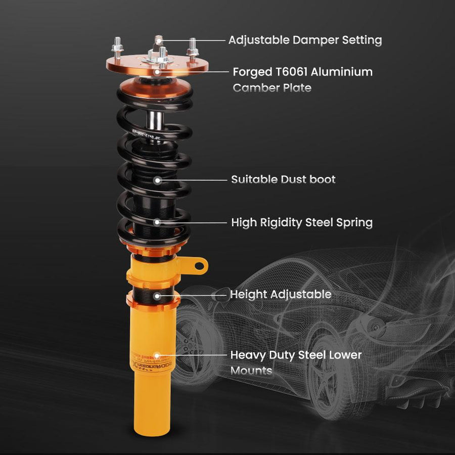 Coilover-alustasarja, säädettävä, BMW 3 Series E90 E91 2006-2013