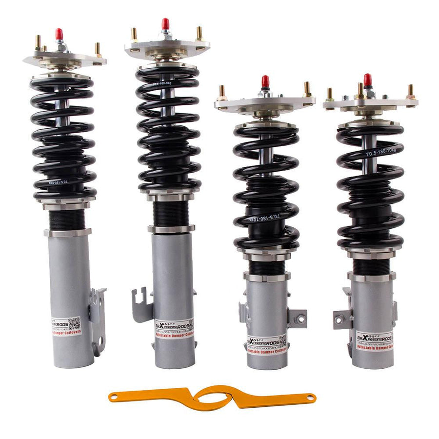 Säädettävä coilover-alustasarja, harmaa Subaru Impreza GC8