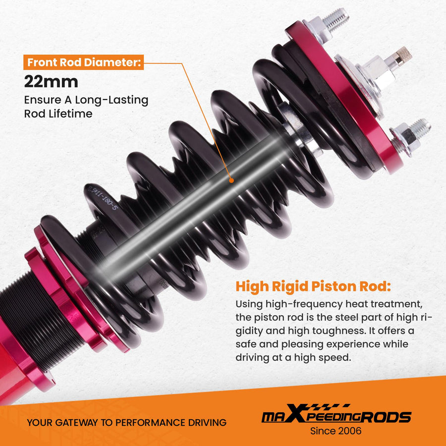 Coilover-alustasarja/tukivarret paketti Honda Civic EK EJ EM 1996-2000