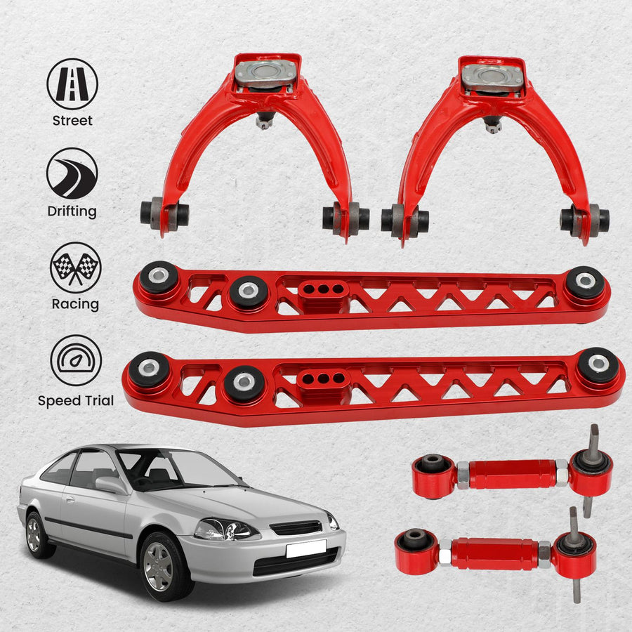 Coilover-alustasarja/tukivarret paketti Honda Civic EK EJ EM 1996-2000