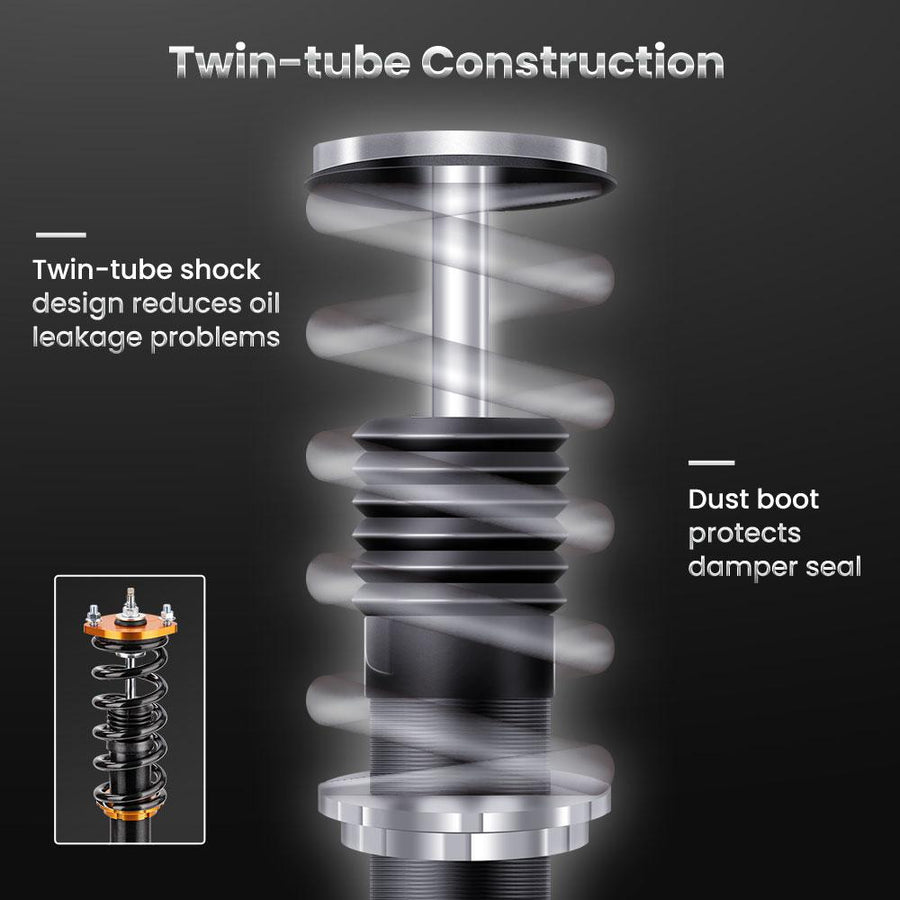 Lexus IS300 2001-2005, 24-tie Säädettävä coilover-alustasarja