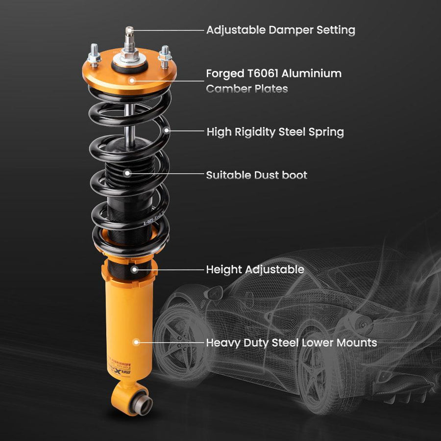 Nissan S13 Silvia Sileighty 180/200/240SX 1989-1994 Säädettävä coilover-alustasarja