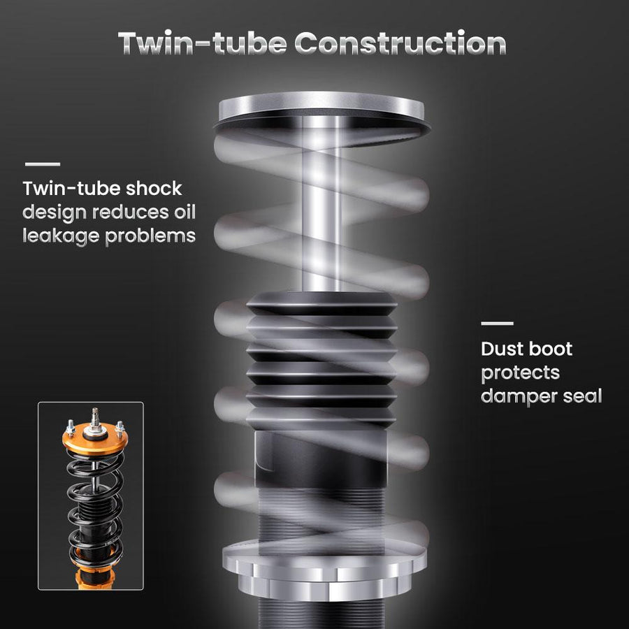 Nissan S13 Silvia Sileighty 180/200/240SX 1989-1994 Säädettävä coilover-alustasarja