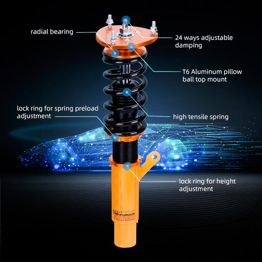 Säädettävä Coilover-alustasarja, Skoda Octavia III 2012-2019, säätö