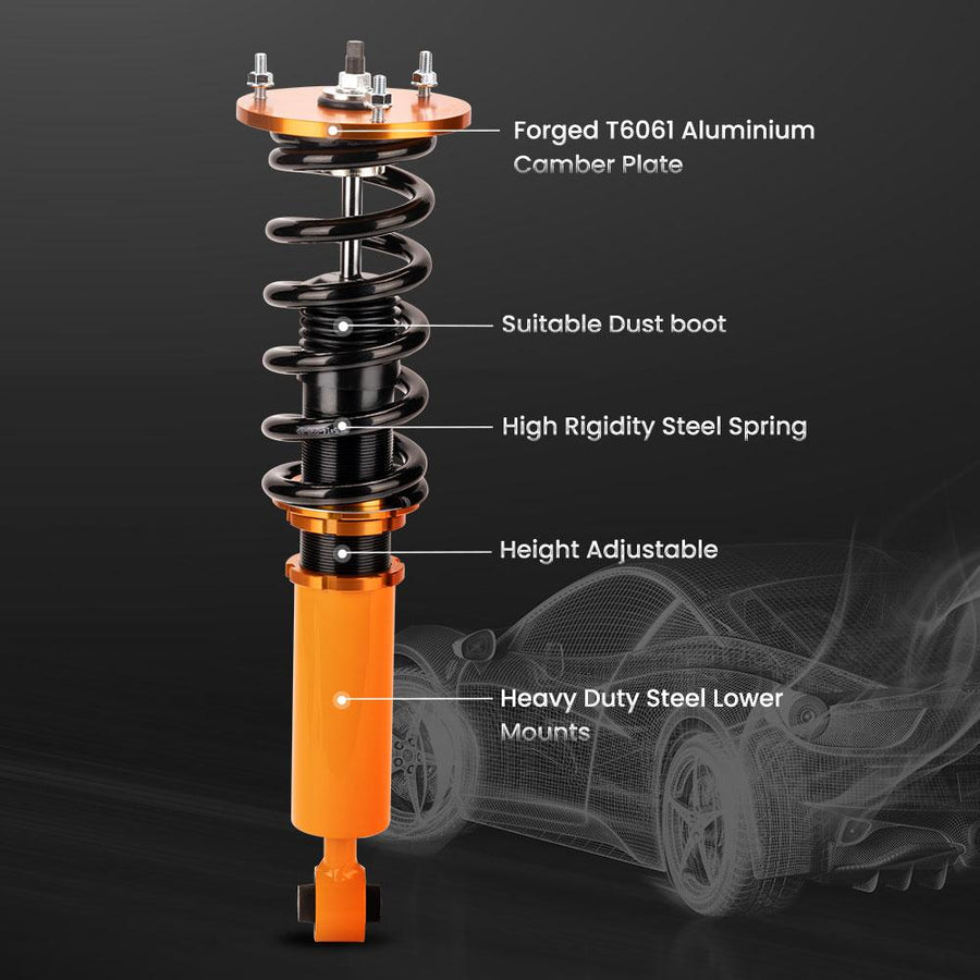 Performance Säädettävä coilover-alustasarja, Toyota Supra JZA70 MA70 GA70 1986-1992