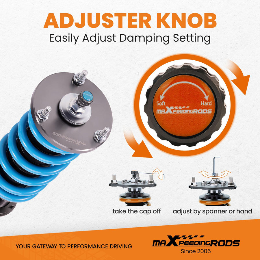 MaXpeedingrods T6 Advanced Series Coilover-alustasarja BMW 5-sarja E60 2004-2010 sedan
