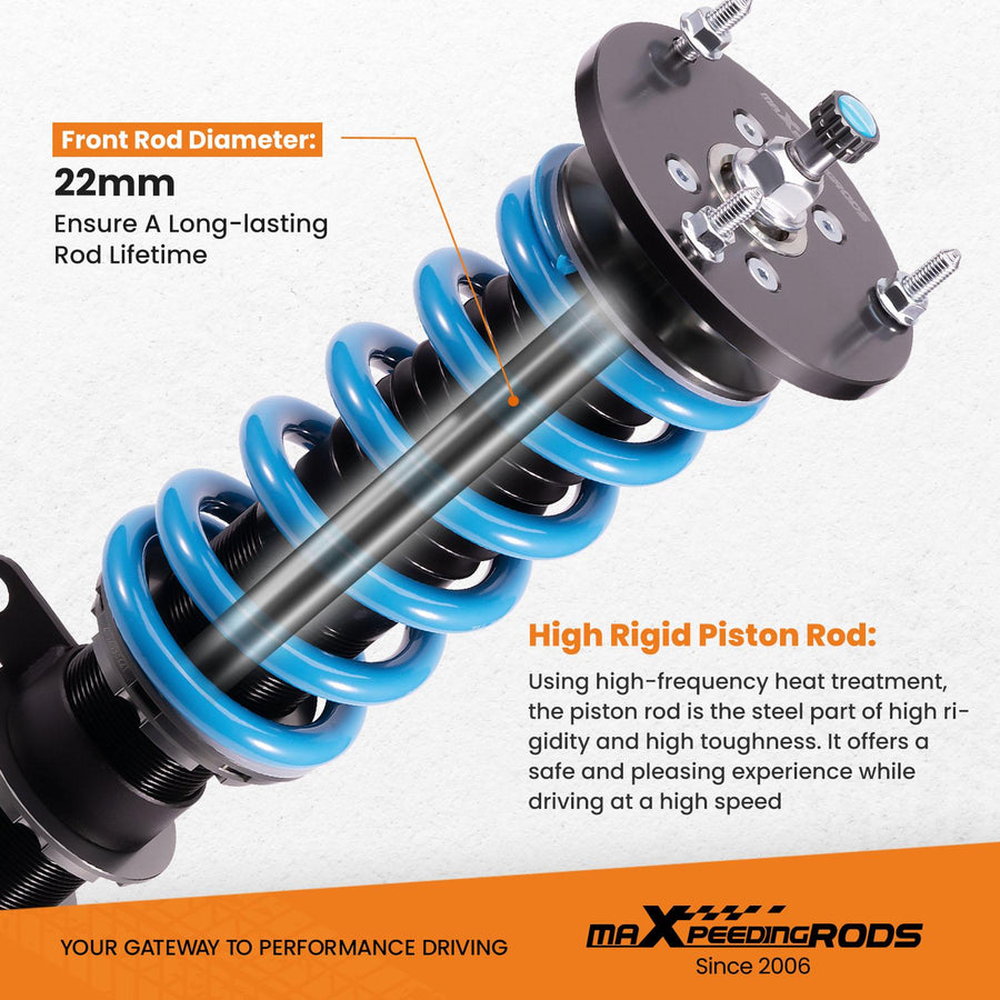 MaXpeedingrods T6 Advanced Series Coilover-alustasarja BMW 5-sarja E60 2004-2010 sedan