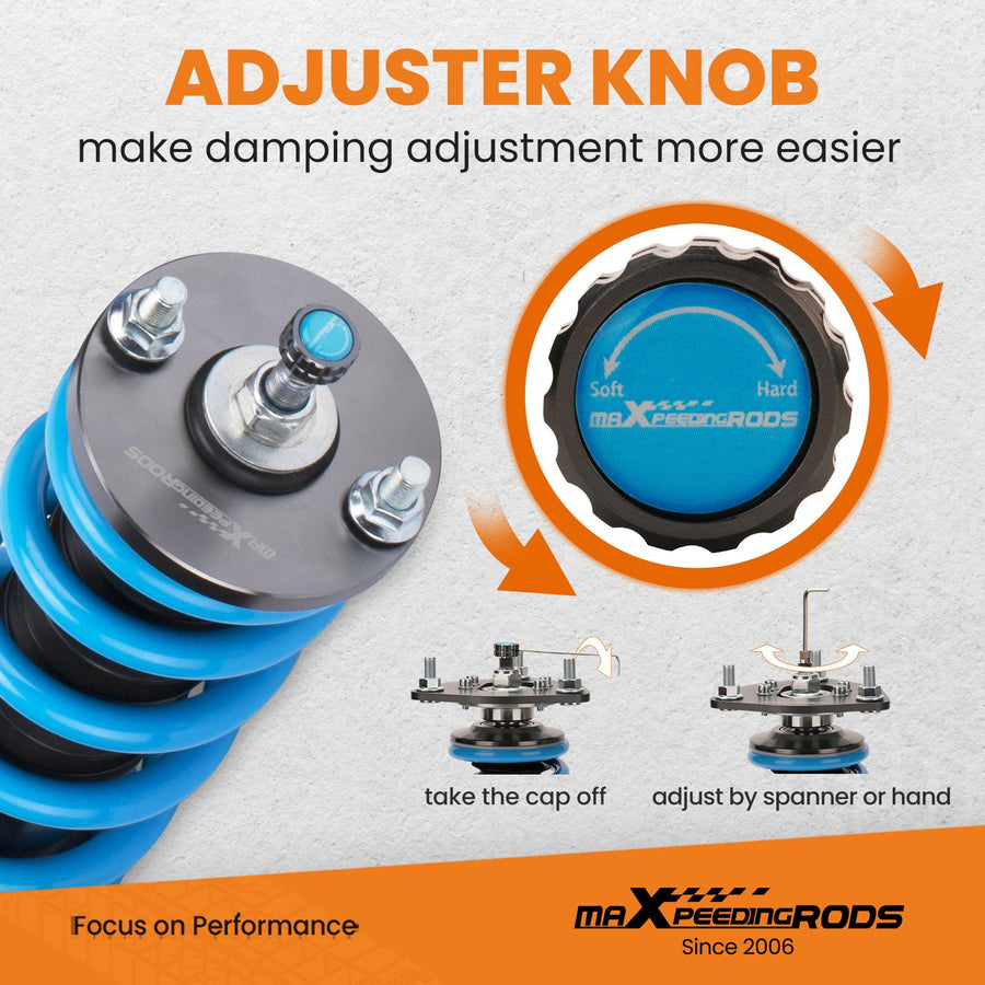 MaXpeedingrods T6 Advanced Series Säädettävä Coilover-alustasarja-sarja Honda S2000 AP1/AP2 2000-2009