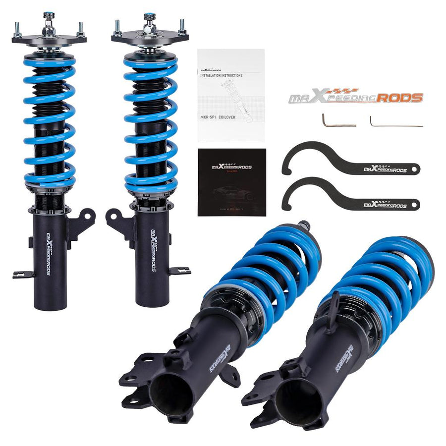 MaXpeedingrods T6 Advanced Series Coilover Hyundai Coupe Tuscani 2003-2008, 24-tie säädettävä iskunvaimennin