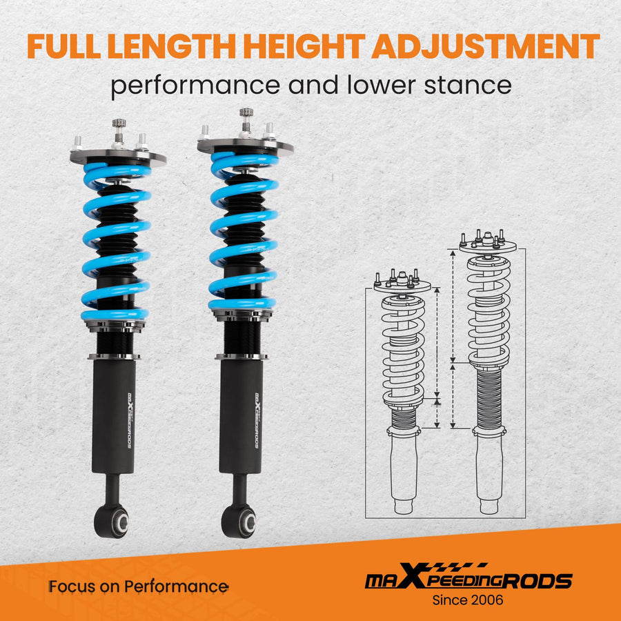 MaXpeedingrods T6 Advanced Series Coilover-alustasarja Lexus LS430 2001-2006 USA UCF30