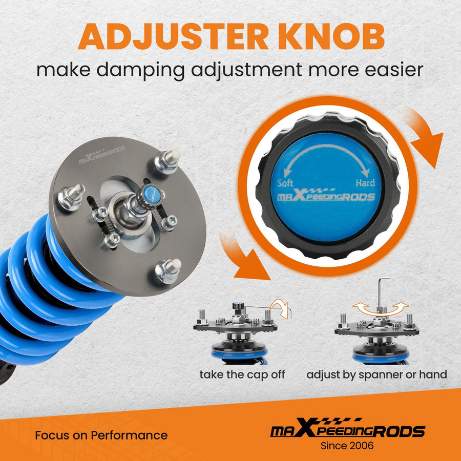 MaXpeedingrods T6 Advanced Series 24-tie jousitus Coiloverit Mitsubishi Eclipse 1995-1999