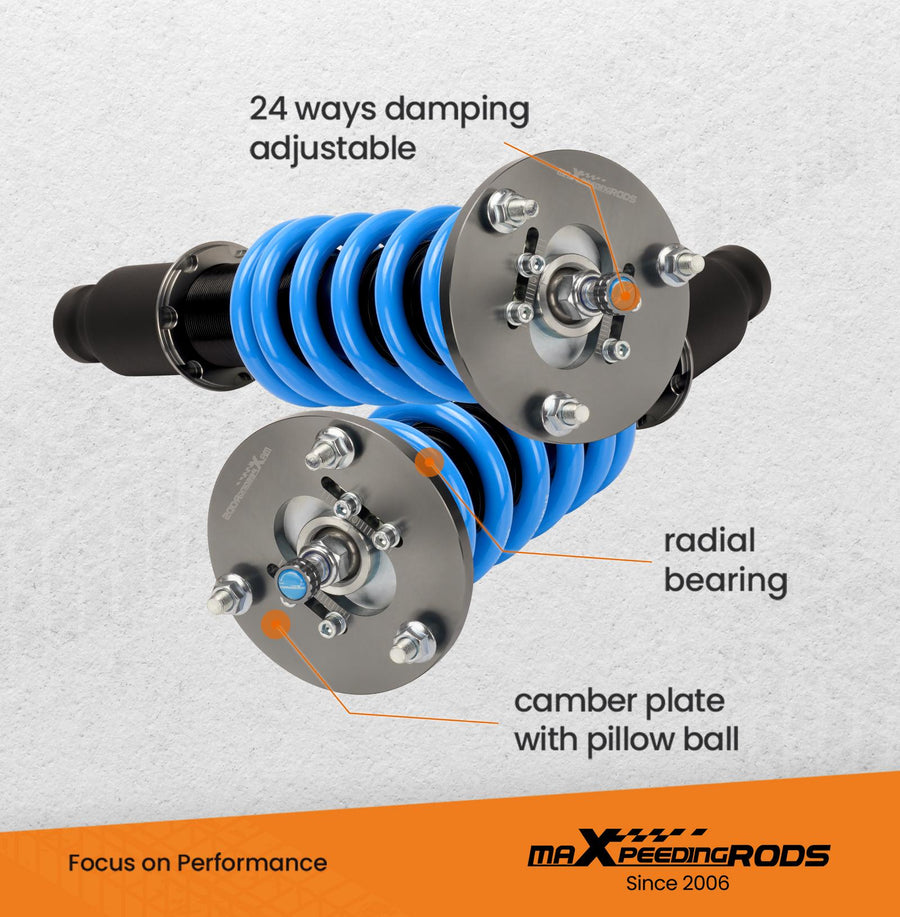 MaXpeedingrods T6 Advanced Series 24-tie jousitus Coiloverit Mitsubishi Eclipse 1995-1999