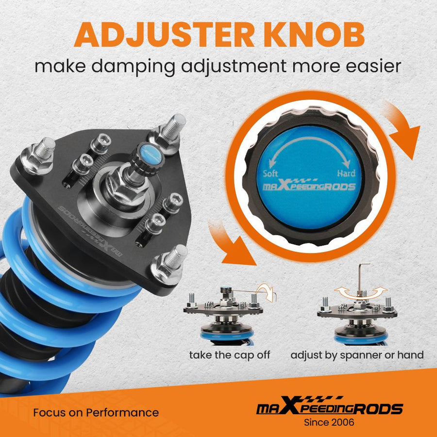 MaXpeedingrods T6 Advanced Series Säädettävä Coilover-alustasarja Mitsubishi Lancer Ralliart (CY2A/CZ4A) 2008-2016