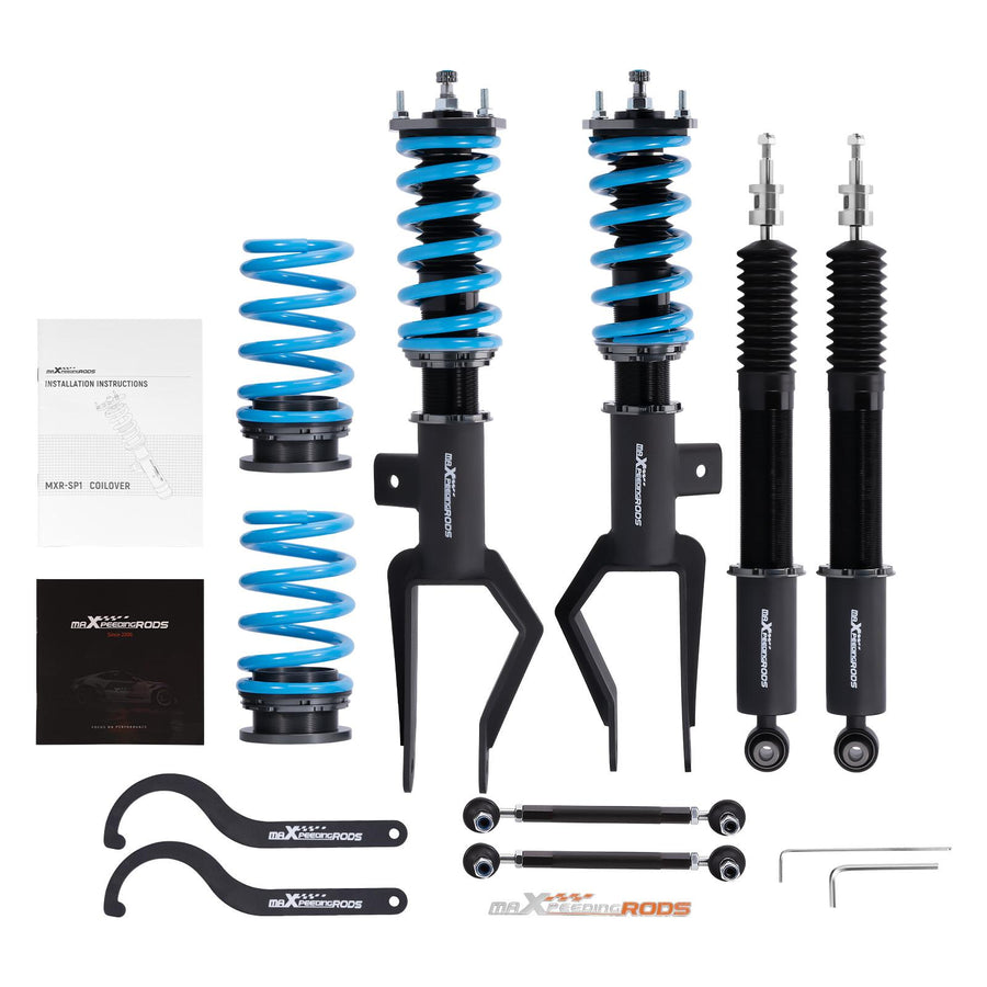 MaXpeedingrods T6 Advanced Series 24-tason säädettävä iskunvaimennus Coilover-jousitusyksikkö Tesla Model 3 2017+, AWD