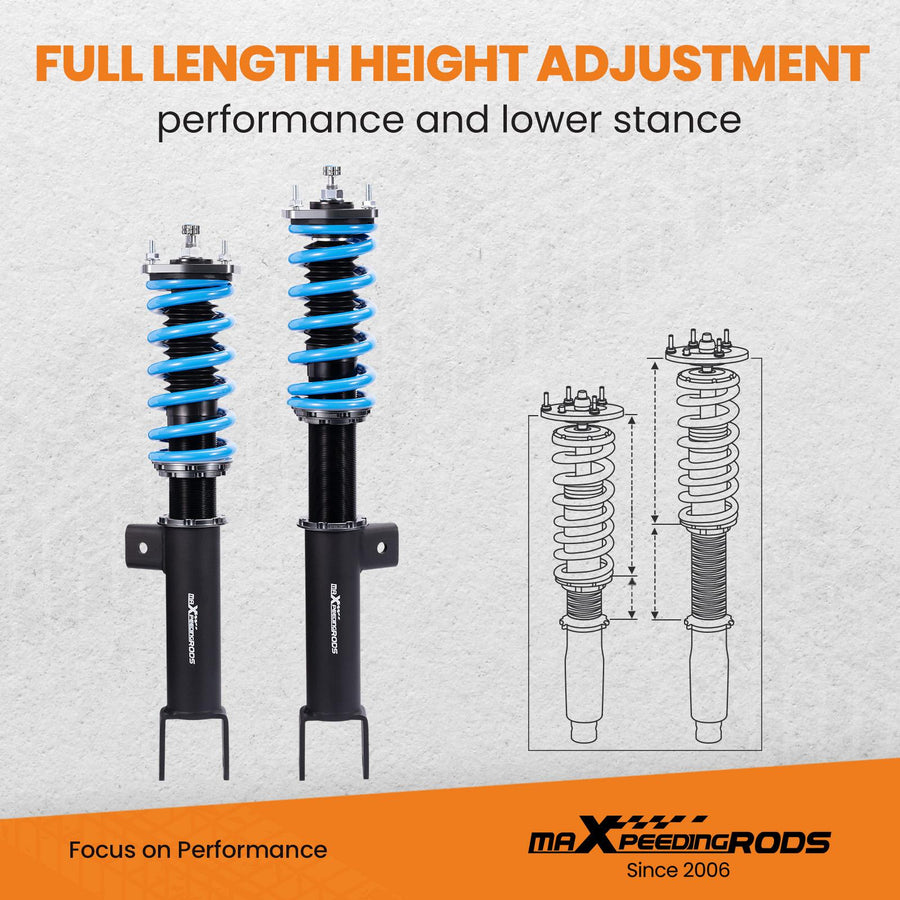 MaXpeedingrods T6 Advanced Series Uusi versio Coiloverit Tesla Model Y 2020+ RWD, Iskunvaimentimet