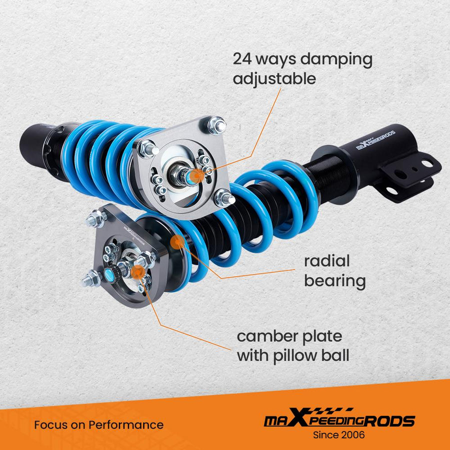 MaXpeedingrods T6 Advanced Series 24-tie, suorituskyky Coilover-alustasarja, Ford Mustang 4. sukupolvi 1994-2004