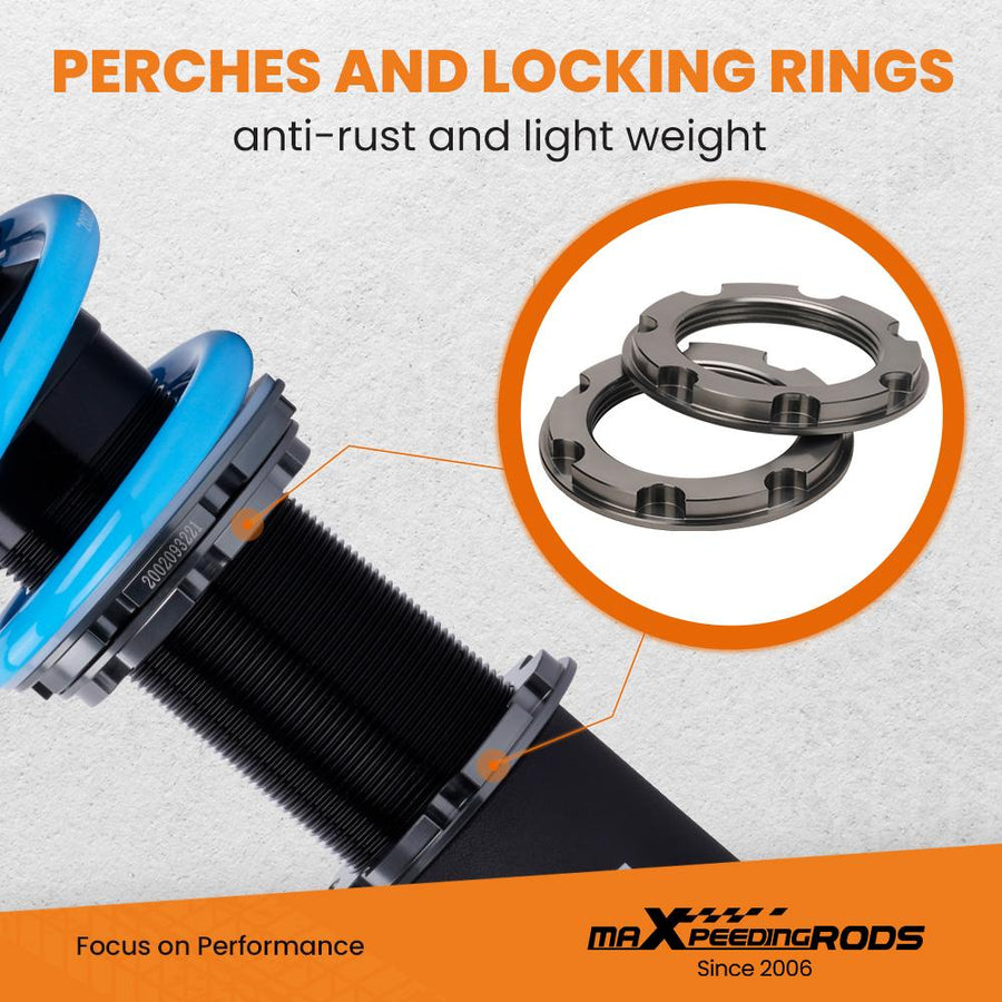 MaXpeedingrods T6 Advanced Series 24-tie, suorituskyky Coilover-alustasarja, Ford Mustang 4. sukupolvi 1994-2004