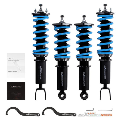 MaXpeedingrods T6 Advanced Series Säädettävä coilover-alustasarja Nissan 300ZX Z32 3-ovi 3.0L V6 VG30DE RWD 1990-1996