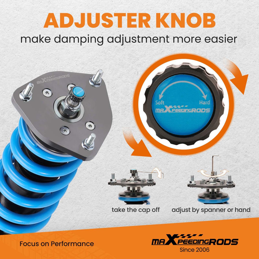 MaXpeedingrods T6 Advanced Series Coilover-jousitus Nissan 350Z Z33 Coupe Roadster 03-08