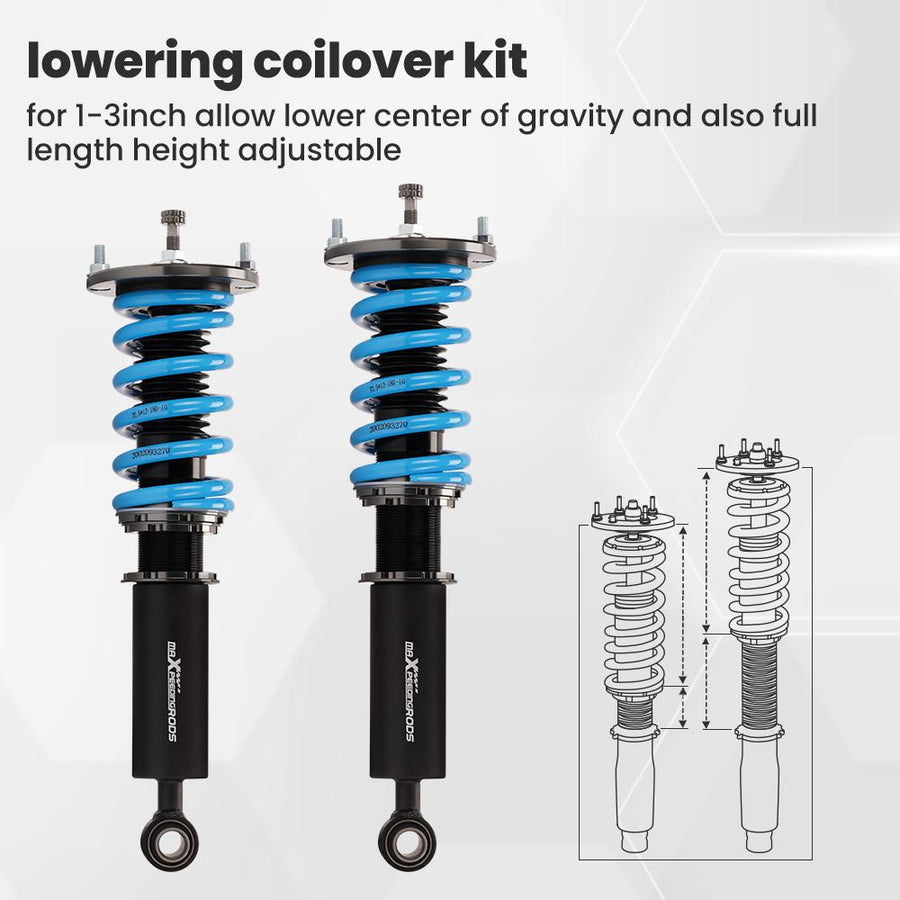 MaXpeedingrods T6 Advanced Series Säädettävä Coilover-alustasarja, Nissan Skyline R33 GTS GTST 1993-1998