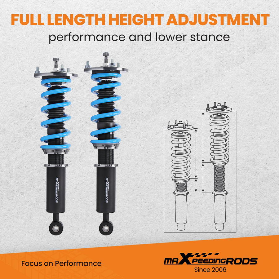 MaXpeedingrods T6 Advanced Series Coilover-alustasarja Toyota Supra Soarer, Lexus SC300 SC400