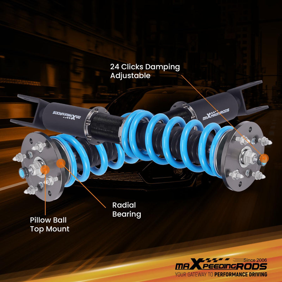 MaXpeedingrods T6 Advanced Series Coilover-alustasarja Jaguar XF 2007-2015, säädettävä