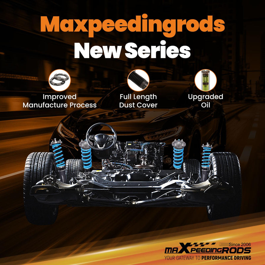 MaXpeedingrods T6 Advanced Series Coilover-alustasarja Jaguar XF 2007-2015, säädettävä