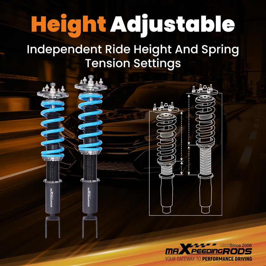 MaXpeedingrods T6 Advanced Series Coilover-alustasarja Jaguar XF 2007-2015, säädettävä