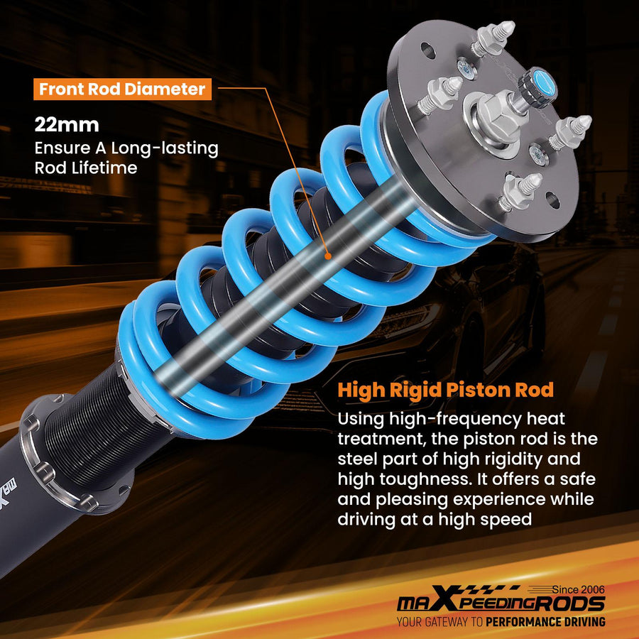 MaXpeedingrods T6 Advanced Series Coilover-alustasarja Jaguar XF 2007-2015, säädettävä