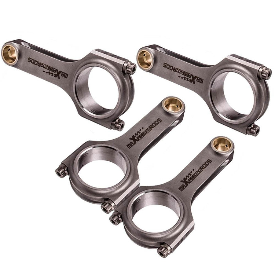 4 kpl taotut 4340 EN24 H-profiili kiertokanget, Acura Honda F22C S2000 149.7mm.