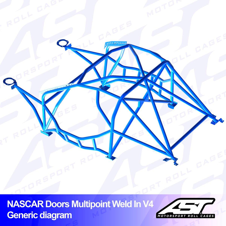 AST Rollcages V4 "Nascar" -tyylinen hitsattava 10-pisteen turvakaari Toyota Altezza / Lexus IS