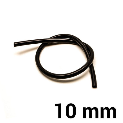 Silikoniletku Ø10 mm - Musta (per metri)