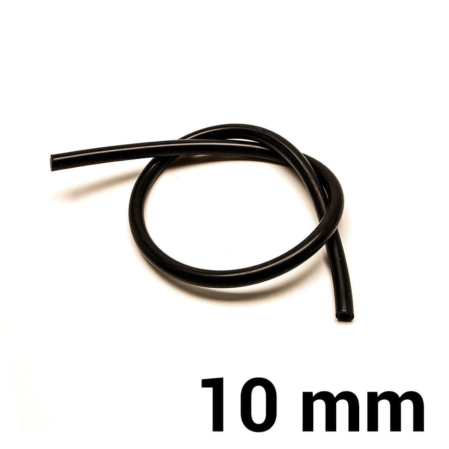 Silikoniletku Ø10 mm - Musta (per metri)