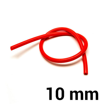 Silikoniletku Ø10 mm - Punainen (per metri)