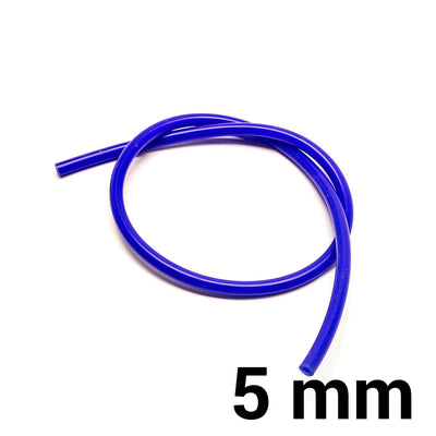 Silikoniletku 5 mm - Sininen