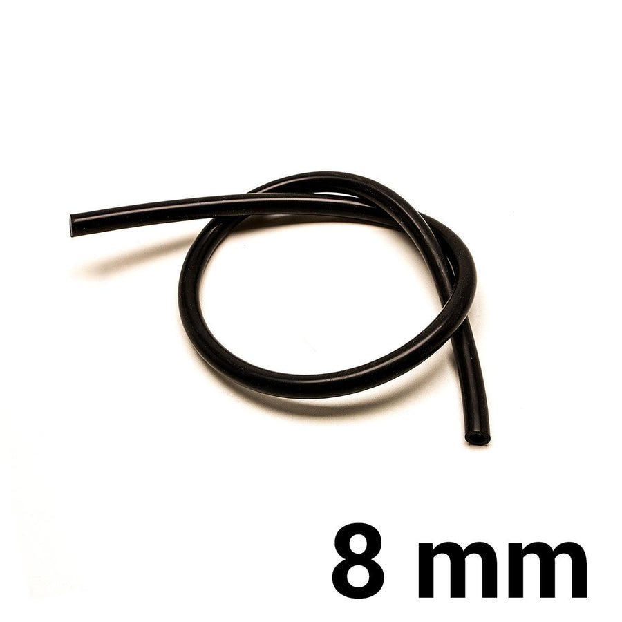 Silikoniletku Ø8 mm - Musta (per metri)