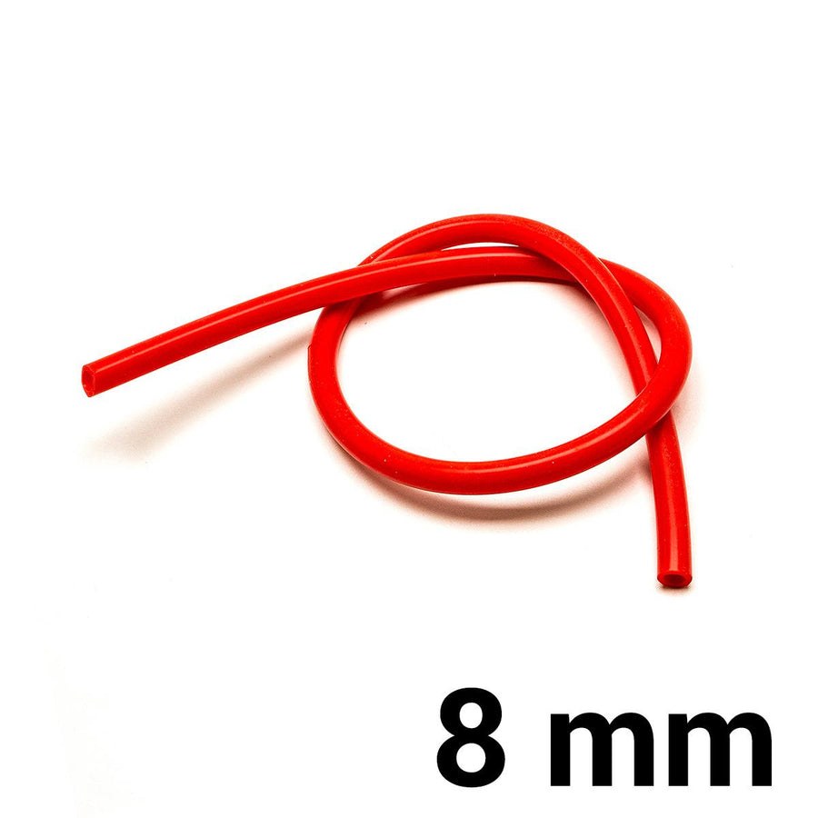 Silikoniletku Ø8 mm - Punainen (per metri)