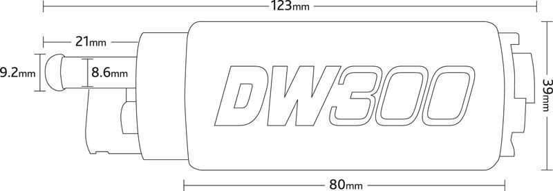 Nuke Performance Deatschwerks DW300 säiliön sisäinen polttoainepumppusetti