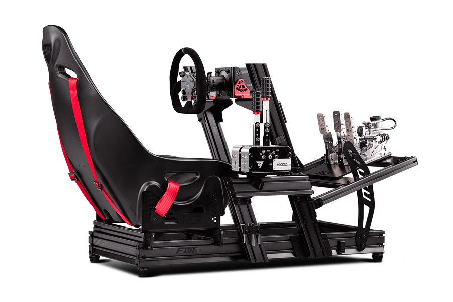 Next Level Racing Elite DD -sivu- ja etukiinnikeadapteri