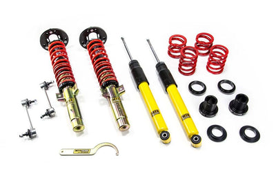 MTS Technik Stance Coilover -säätöalustasarja BMW 3-sarja E46 (1997–2005) – Kultainen / Camber-säädöllä