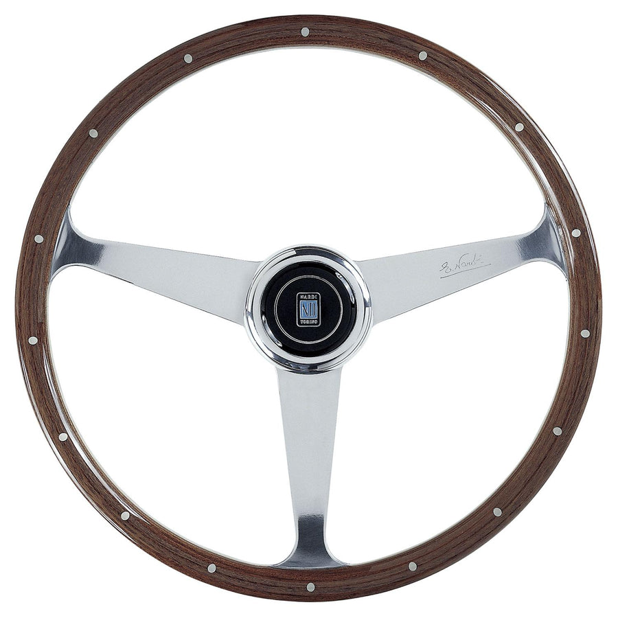 Nardi "Anni 50" Ratti, Puu, Kromatut Puolat, 45 mm Syvyys, Ø38 cm